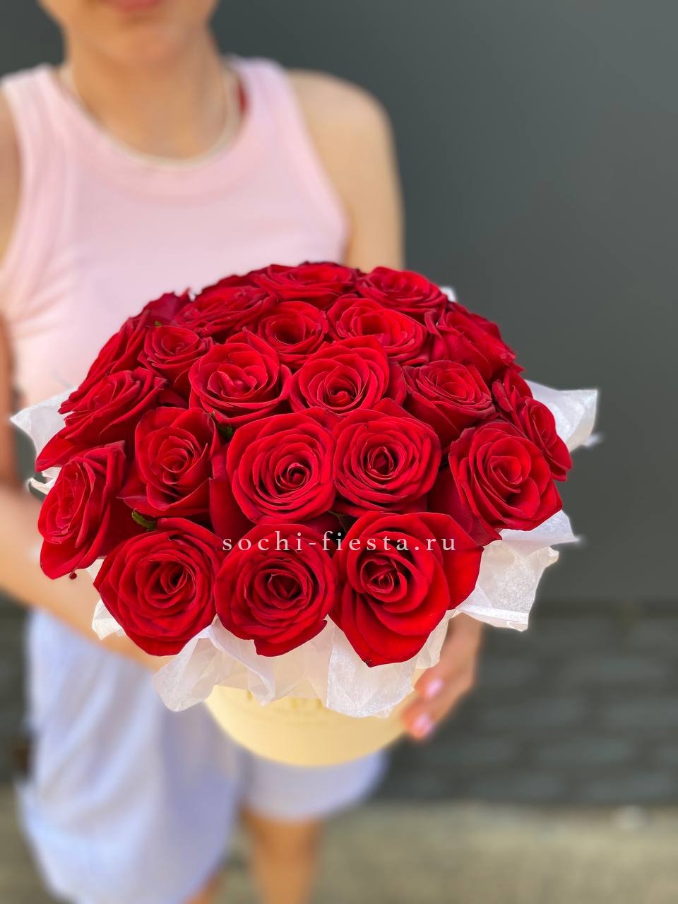 свадебная коробка XL с пионами для церемонии в Таганроге