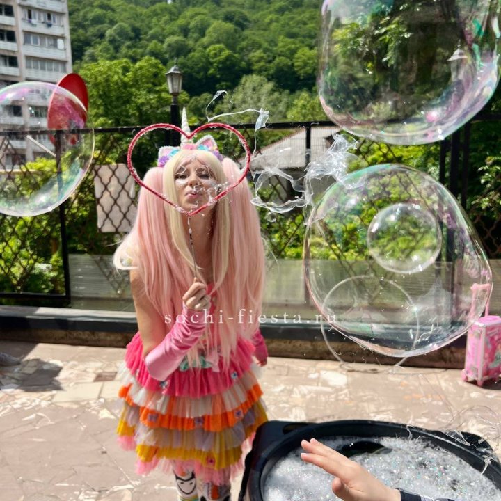 Шоу мыльных пузырей в Таганроге