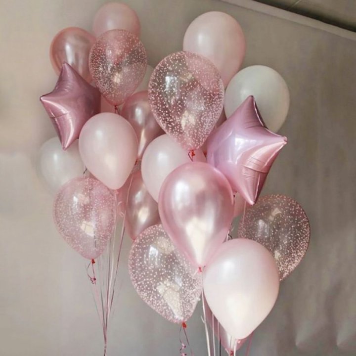 Фонтаны шаров "Розовый" в Таганроге