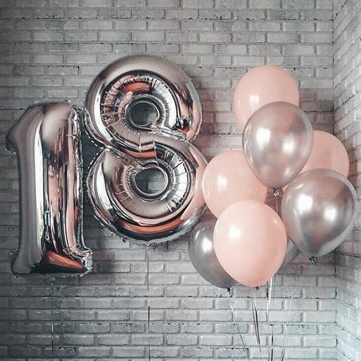 Фольгированный шар Серебряная Цифра в Таганроге