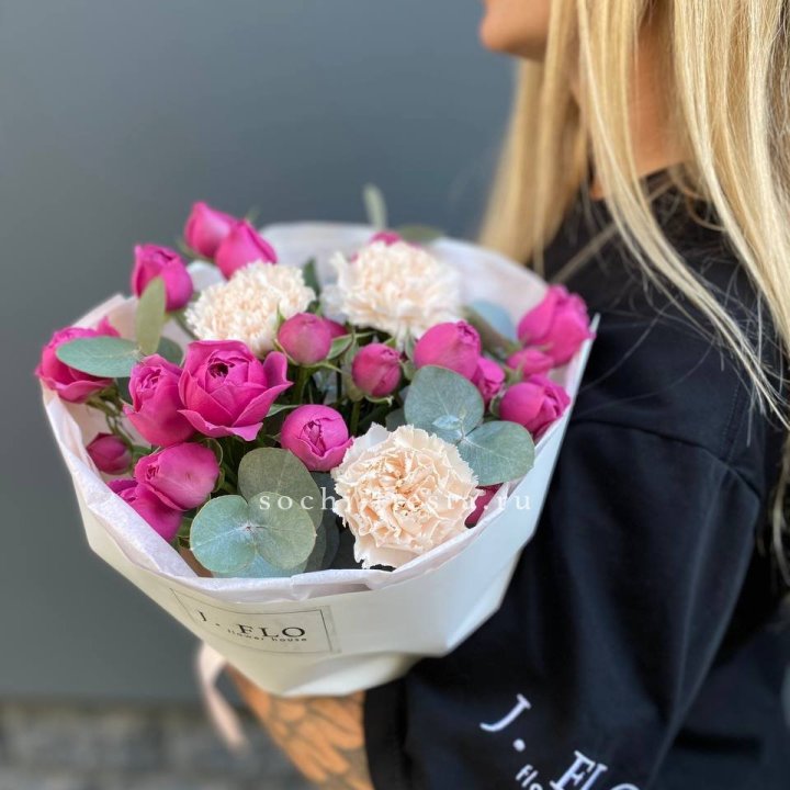 Букет с мисти бабблс №2 в Таганроге