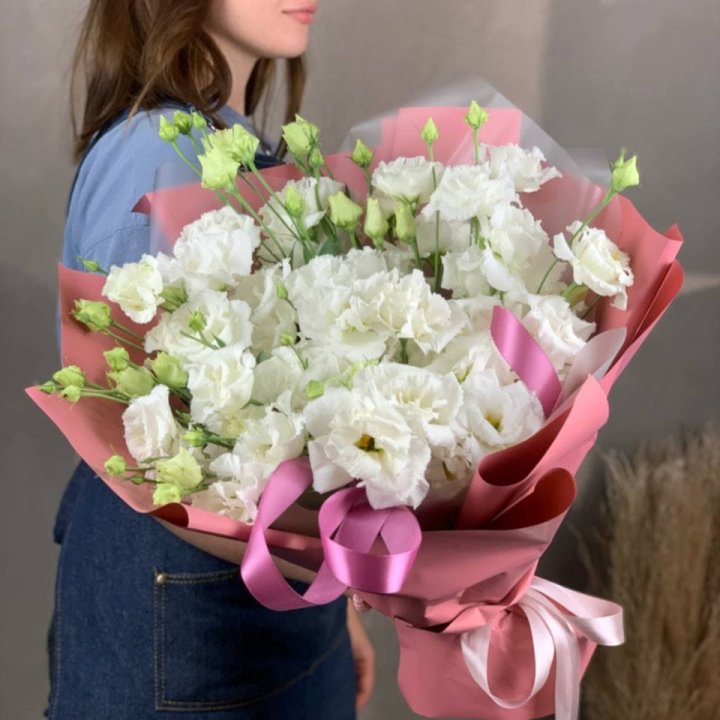 Букет эустом "Пудра" в Таганроге