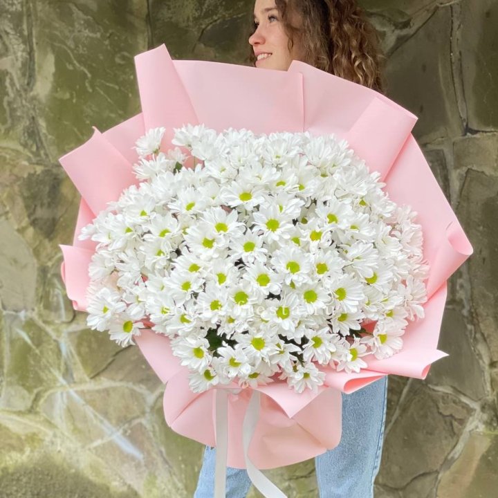  Букет хризантем "Крем" в Таганроге