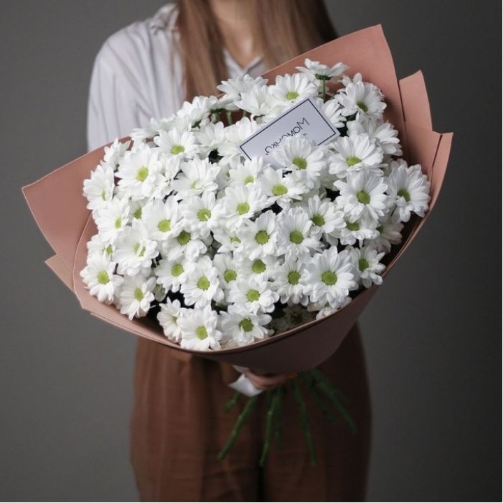 Хризантемы в крафте в Таганроге