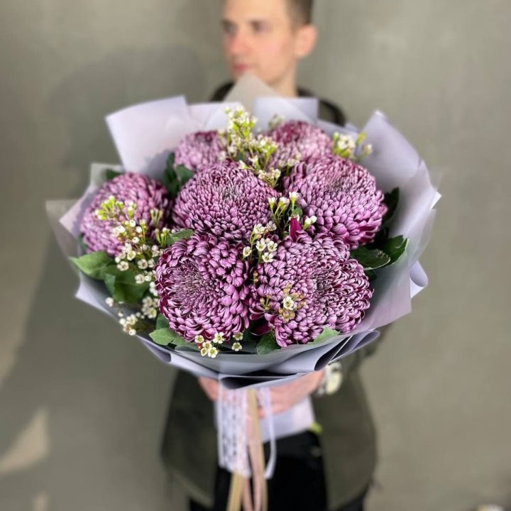 Букет хризантем "Палермо" в Таганроге