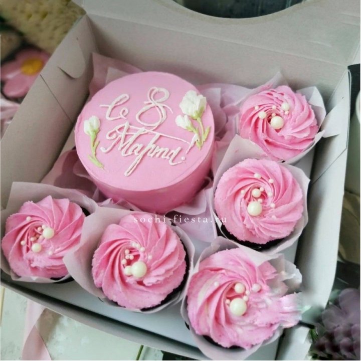 Капкейки и бенто-торт "8 марта!" в Таганроге