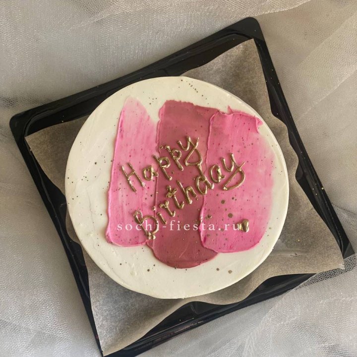 Бенто-торт "С днём рождения" пастель в Таганроге