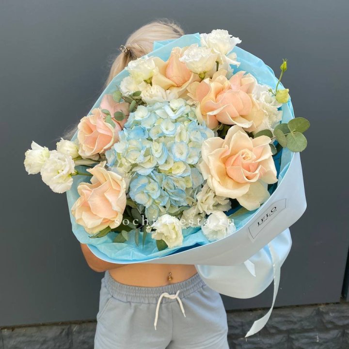 Сборный букет "Голубой закат" в Таганроге