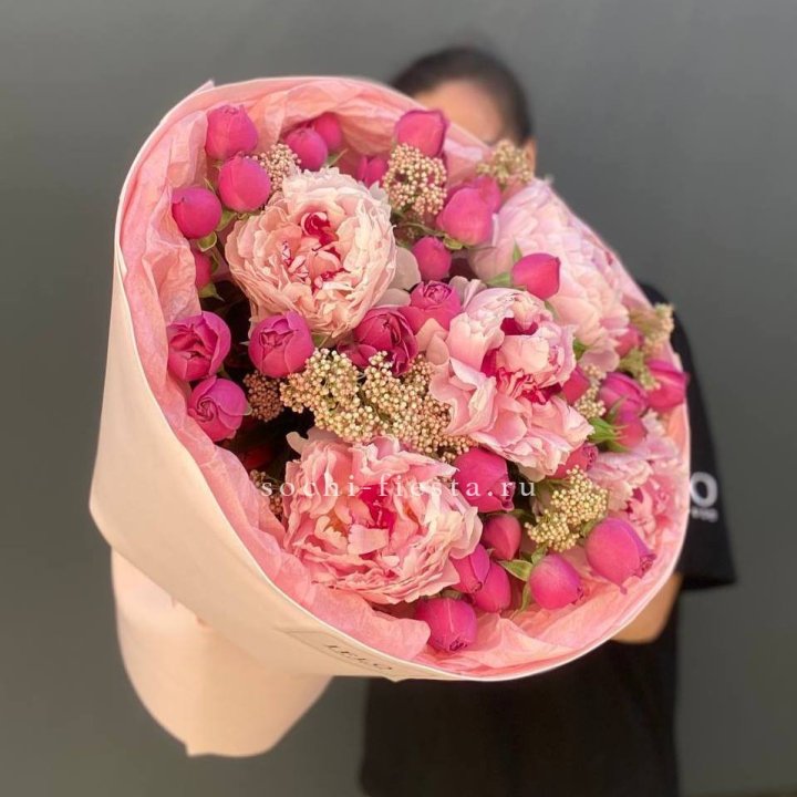  Букет с пионами "Преференс" в Таганроге