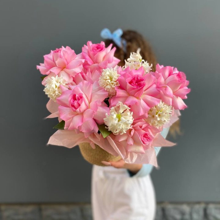 Дуо розы и гиацинты в Таганроге