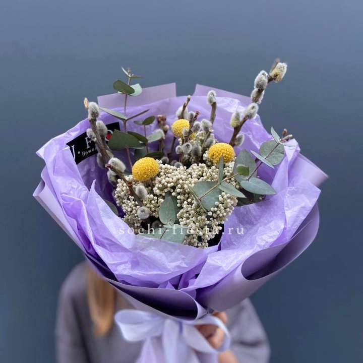 Букет с Вербой №1 в Таганроге