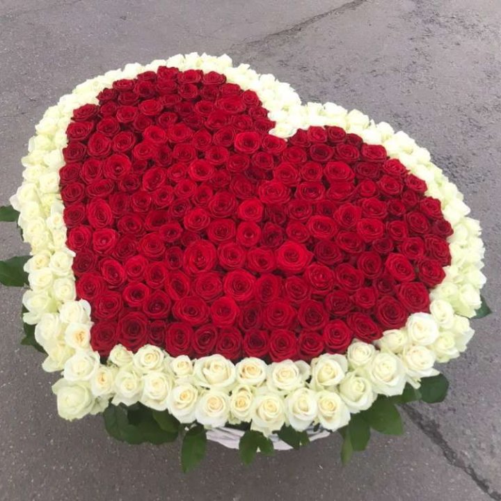 333 розы в корзине в Таганроге