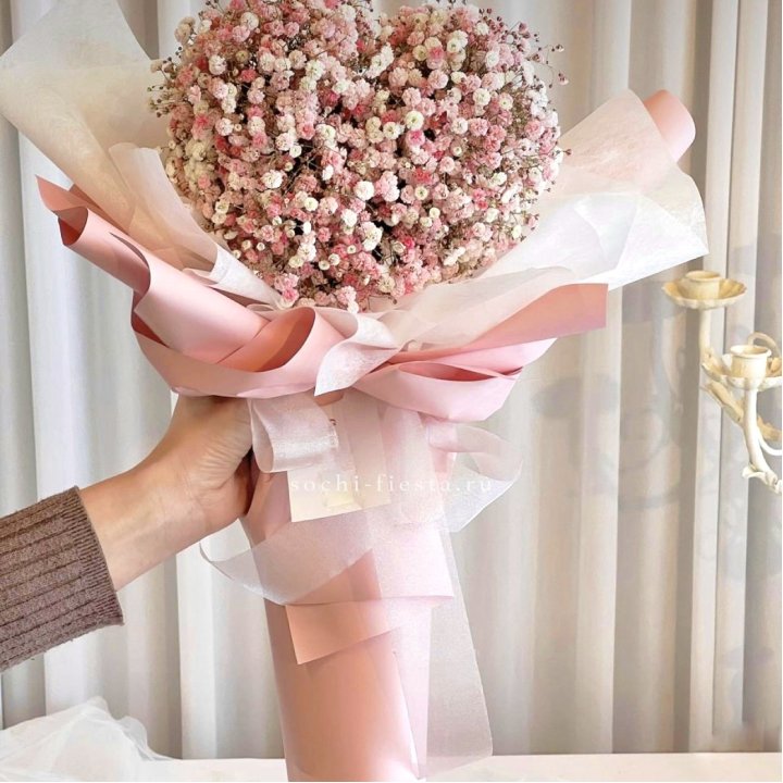 Сердце из гипсофилы  в Таганроге