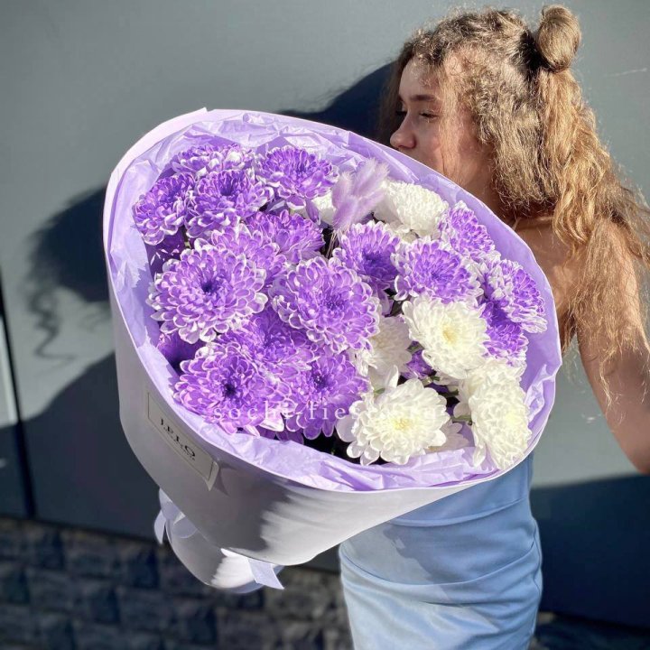  Букет хризантем "Сирена" в Таганроге