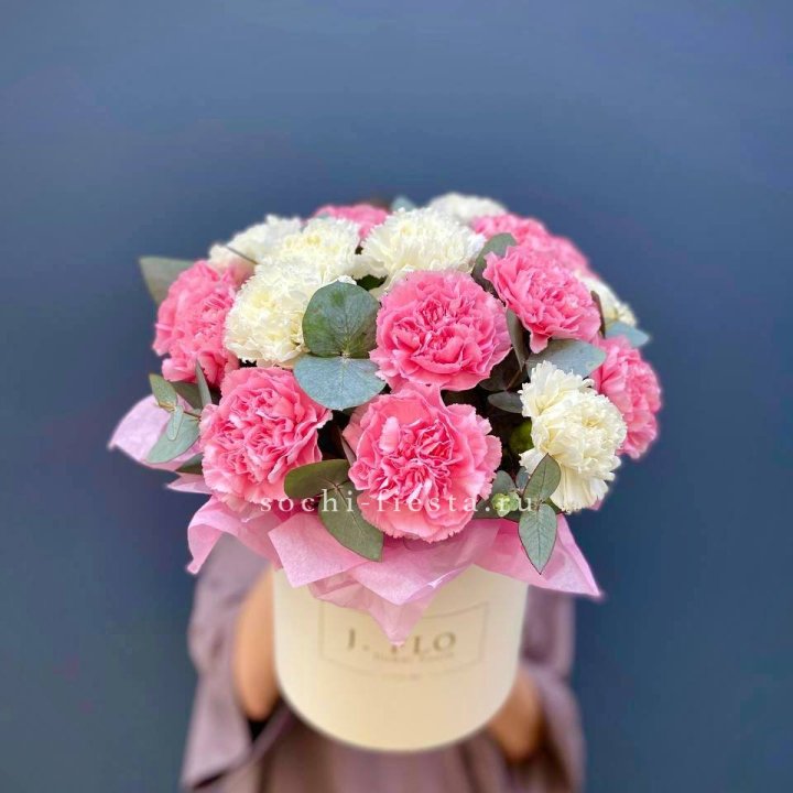 Диантусы в цилиндре в Таганроге