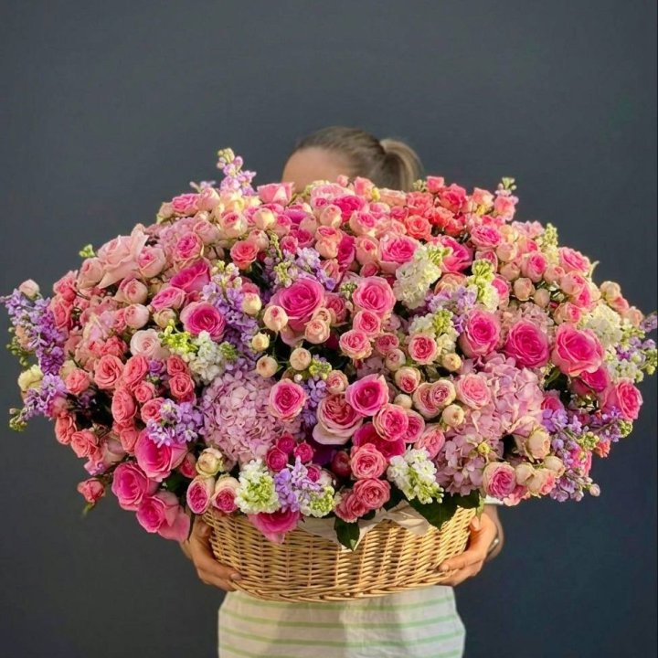 Цветочная корзина гигант №5 в Таганроге