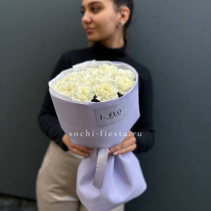 Букет белых диантусов в Таганроге