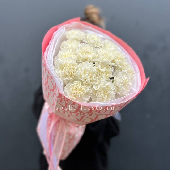 Белые диантусы №2 в Таганроге