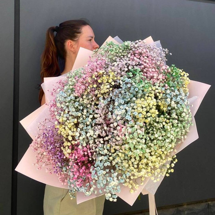 Пышный букет из гипсофил  в Таганроге