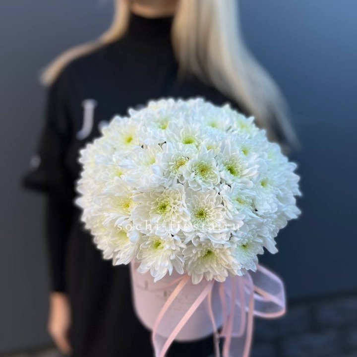 Коробка с хризантемами №1 в Таганроге