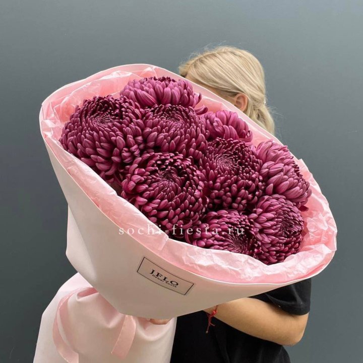 9 хризантем бигуди в Таганроге