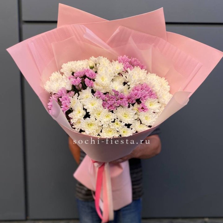  Букет хризантем- гигант  в Таганроге