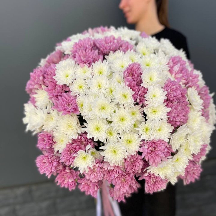  Букет 25 хризантем микс в Таганроге