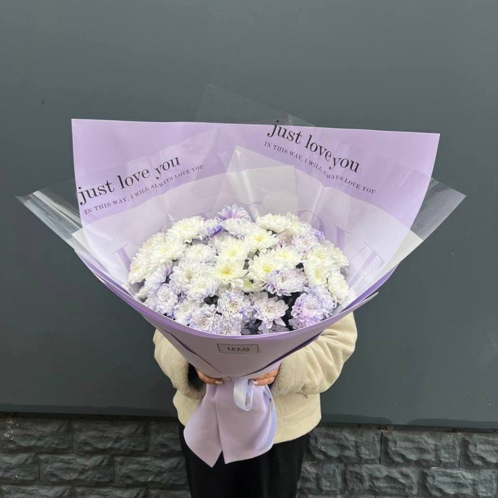 9 воздушных хризантем в Таганроге