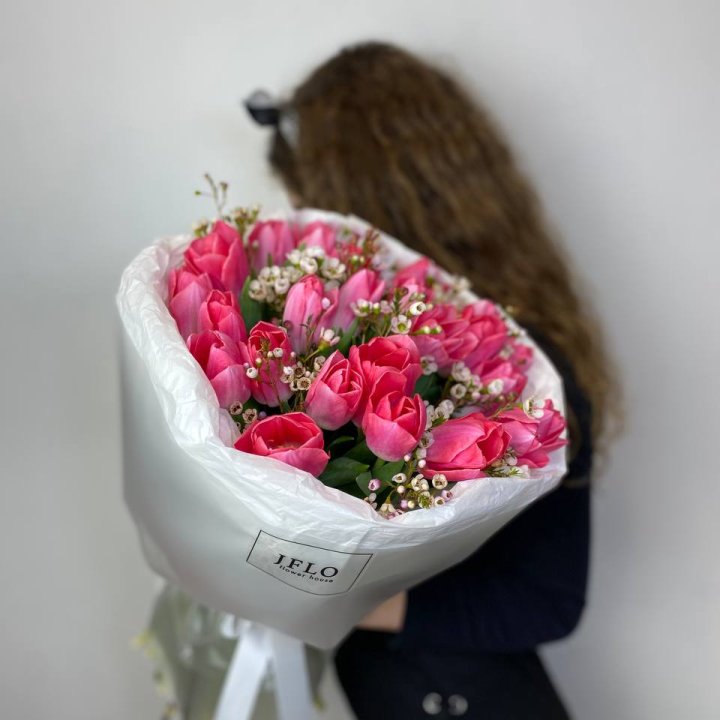 Дуо тюльпаны с хамелациумом в Таганроге