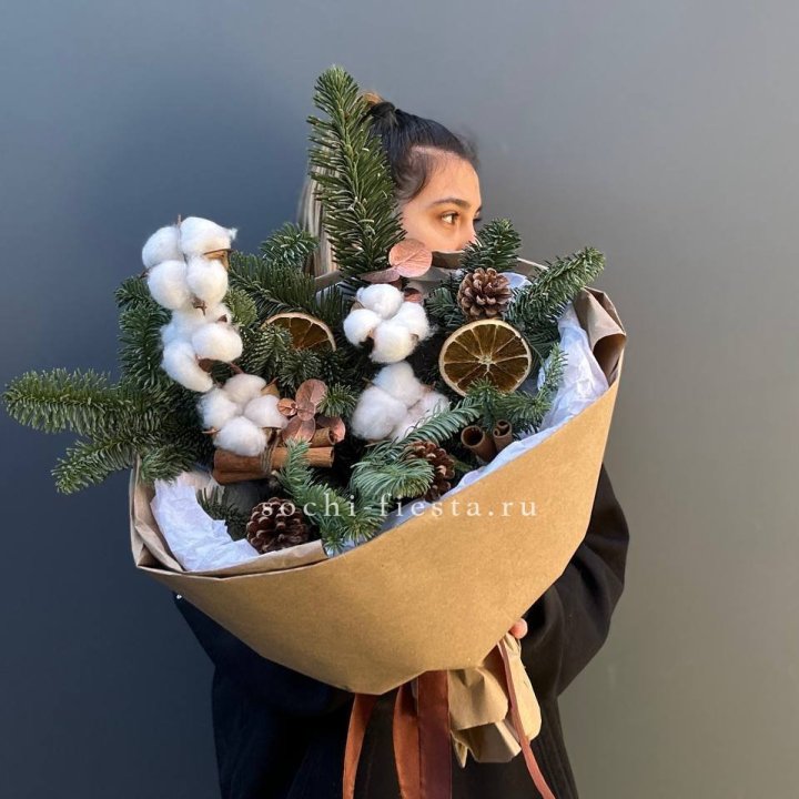 Зимний букет с нобилисом в Таганроге