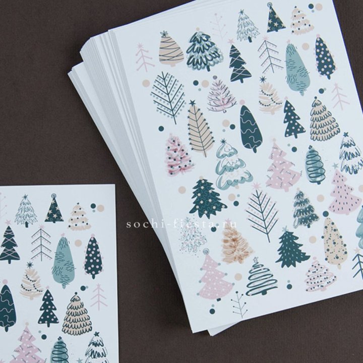 Открытка к букету "Елки" в Таганроге