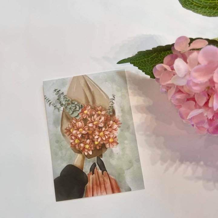 Открытка к букету "Букет" в Таганроге