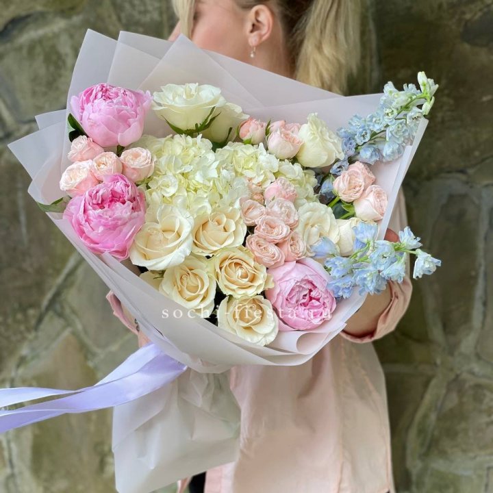 Букет с пионами "Богема" в Таганроге