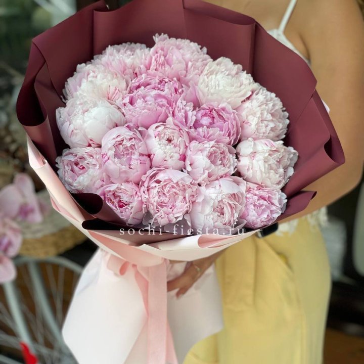 Букет с пионами №5 в Таганроге