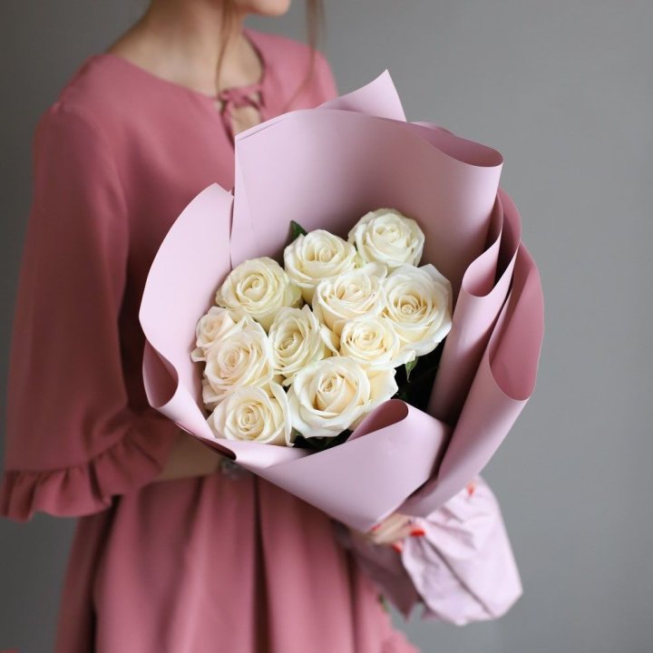 11 белых роз в Таганроге