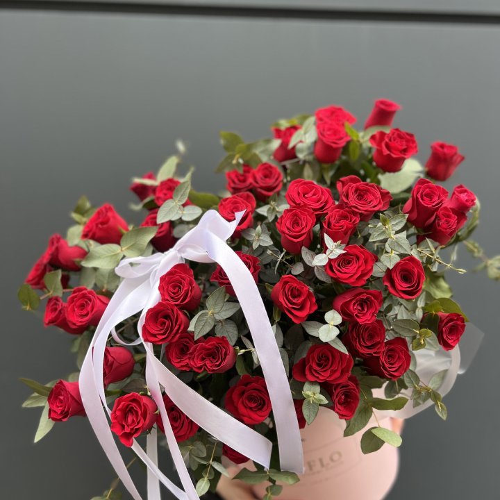 45 Красных роз в боксе "Сеньёрита" в Таганроге