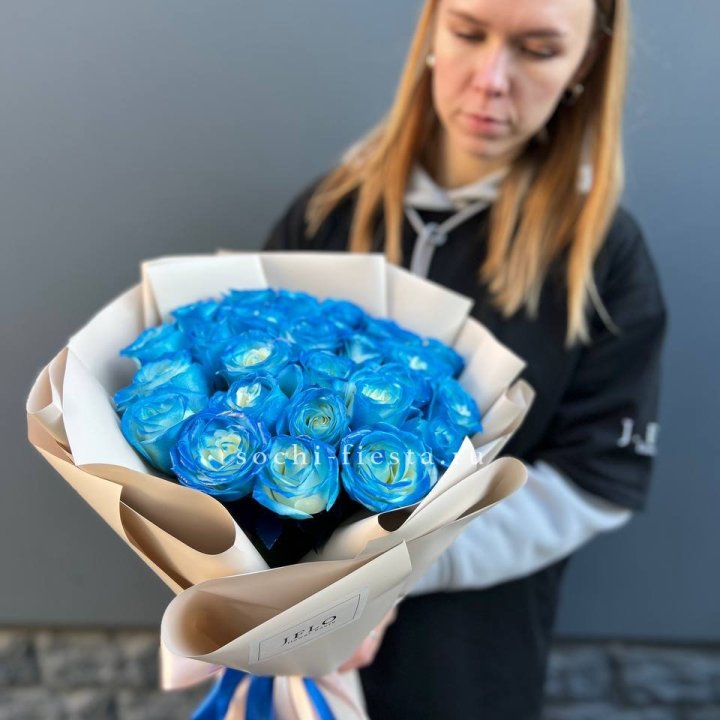 Букет синих роз блю логан в Таганроге