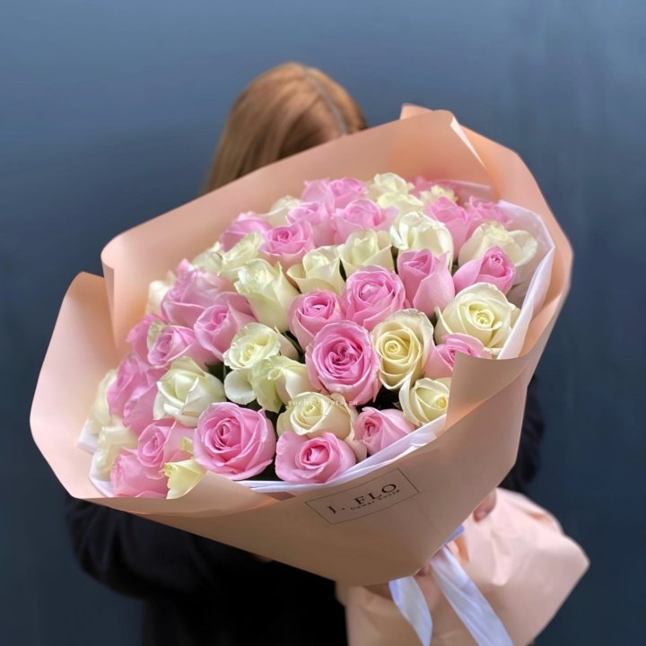 55 роз микс нежности в Таганроге