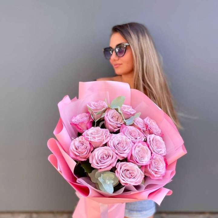Букет розовых роз 2 в Таганроге