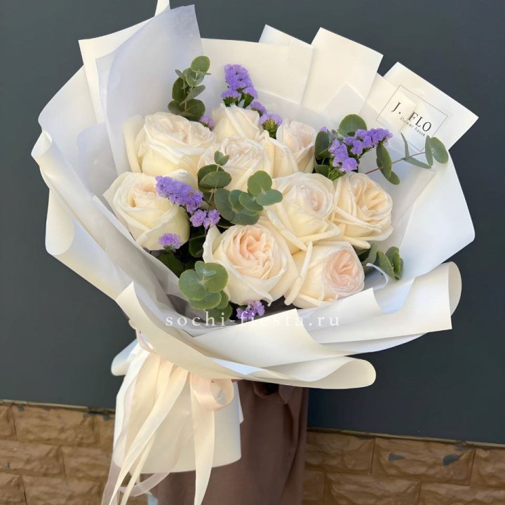 Букет из роз Вайт охара в Таганроге