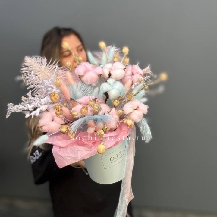 Авторский бокс с сухоцветами №2 в Таганроге