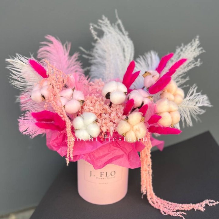 Авторский бокс с сухоцветами №1 в Таганроге