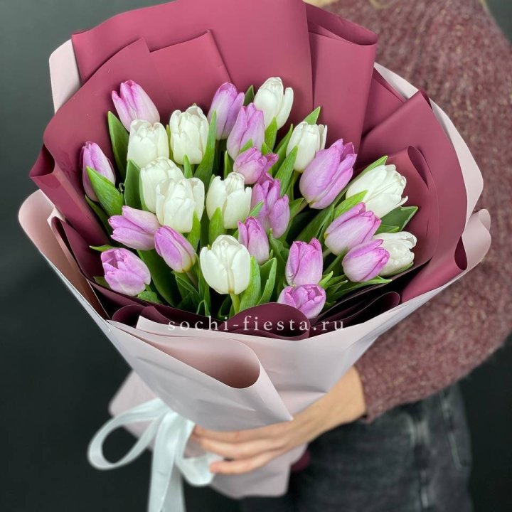 25 тюльпанов микс в Таганроге