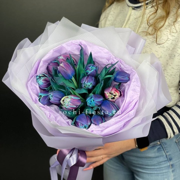 Букет тюльпанов "Пандора" в Таганроге