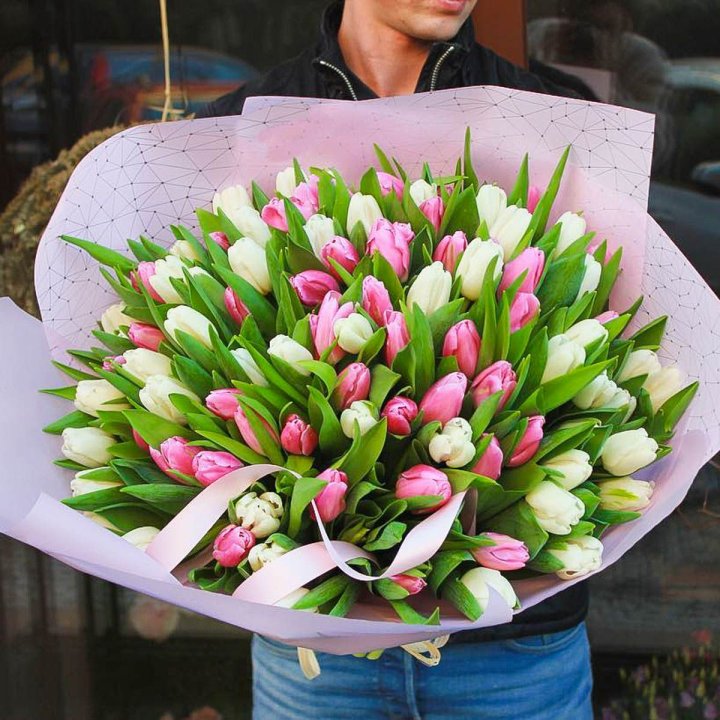 101 тюльпан микс в Таганроге